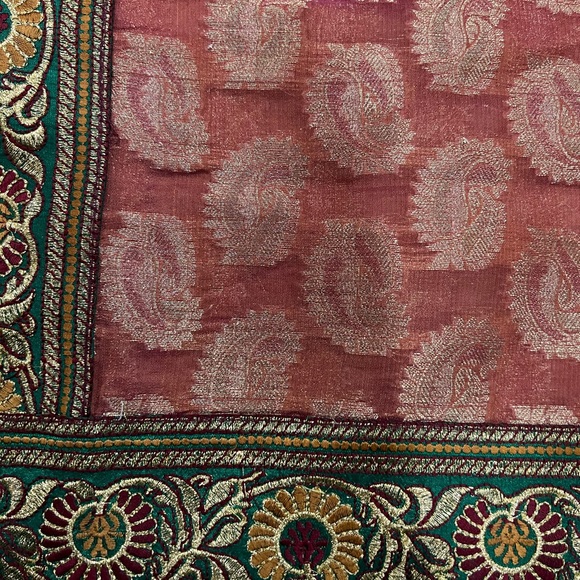 Traditional upada silk saree with blouse - Picture 3 of 6